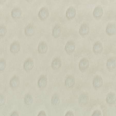 Cuddle Minky Ivory Dimple Dot Solid