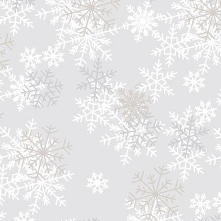 Wide Backing Light Grey Snowflakes 51461-1