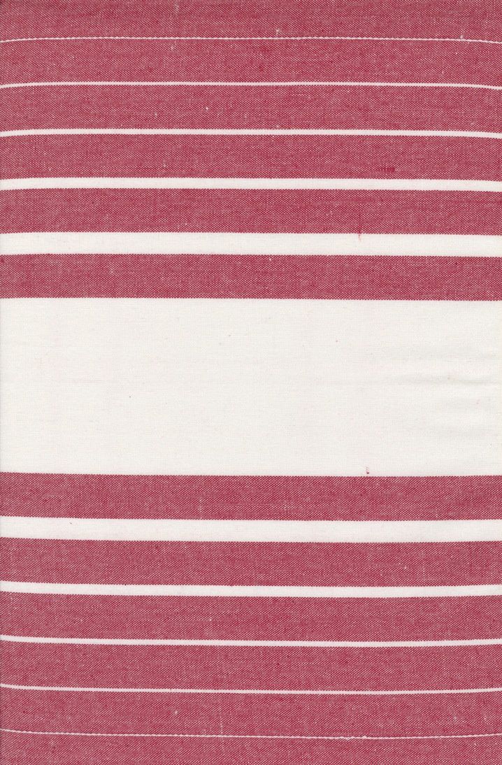 Toweling 18" Enamoured White and Red 992-313