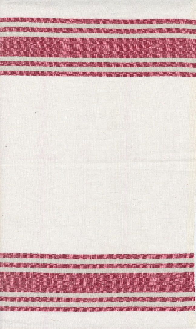 Toweling 18" Enamoured White with Red 992-311