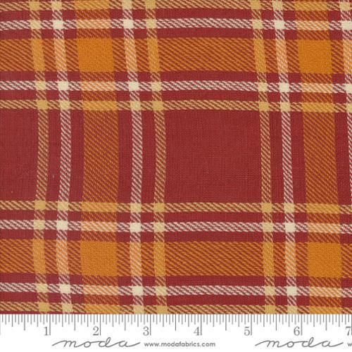 Toweling Vintage Holiday Rust Plaid 920 316