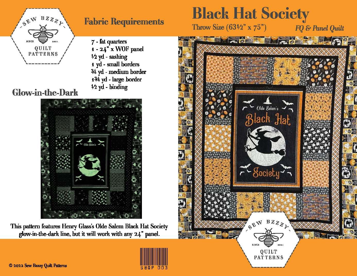 Black Hat Society Throw Pattern Download