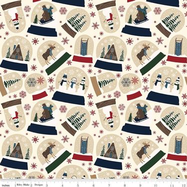 Let It Snow Flannel F770 Cream