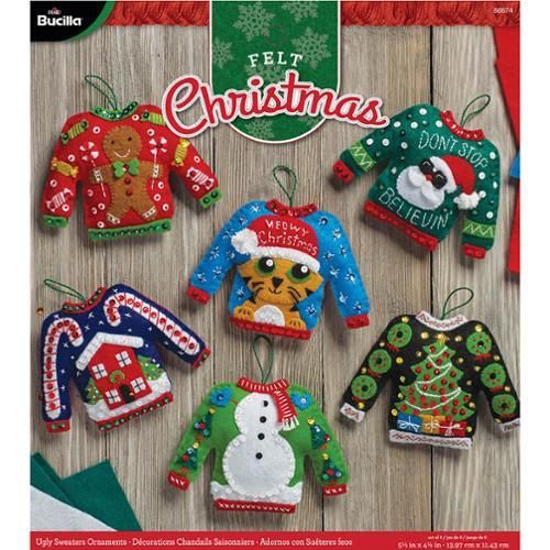 Felt Ornament Ugle Sweater 86674E