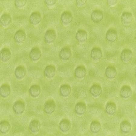 Cuddle Minky Apple Green Dimple Dot Solid