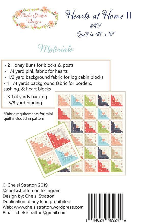 Hearts at Home II Quilt Pattern #107
