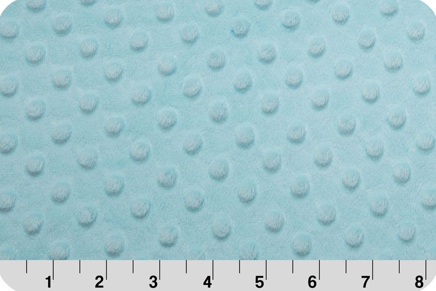 Cuddle Minky Dimple Dot Aqua Solid
