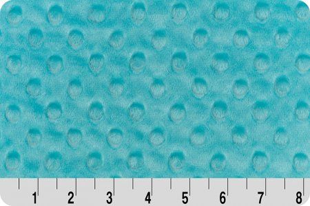 Cuddle Minky Dimple Dot Topaz Solid