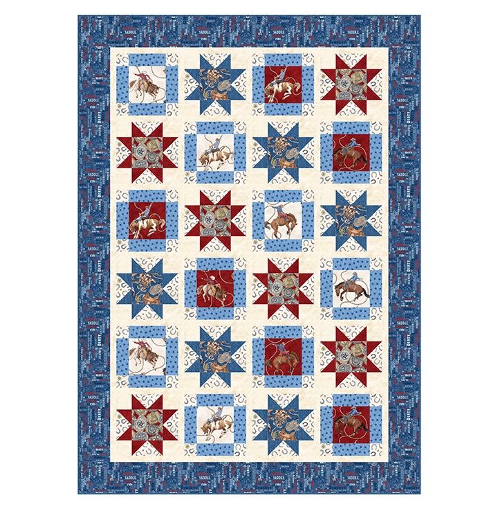 Cowboy Stars Quilt Pattern PTN3485