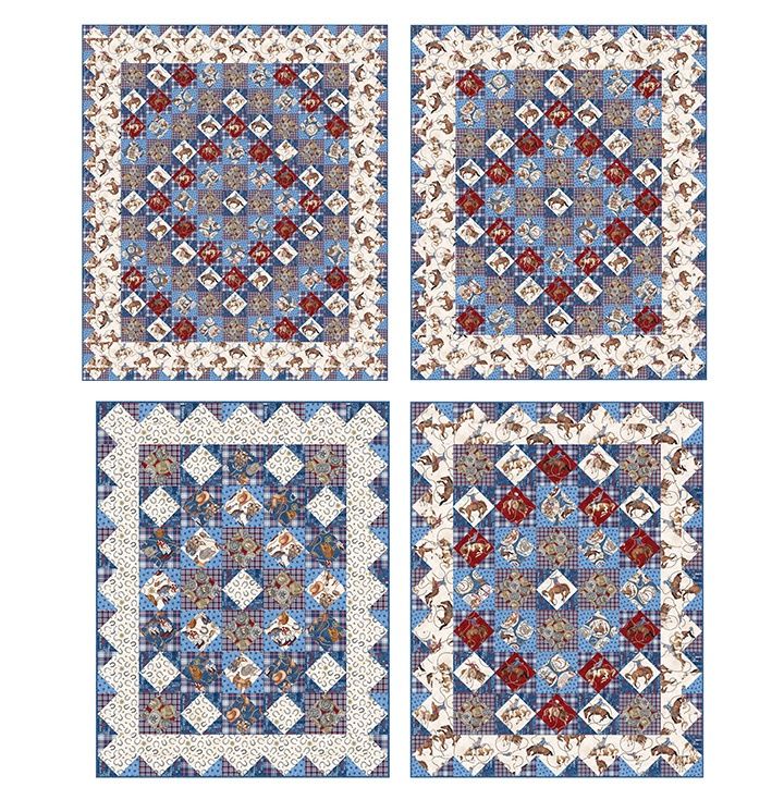 Trip Around Cowboy Blues Pattern PTN3483