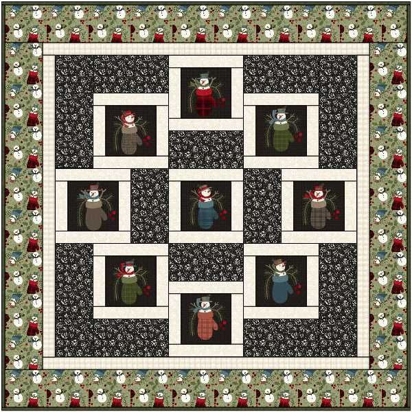 Around the Block Quilt Kit