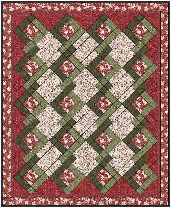 Berry and Pine 5 Yard Quilt Kit #1
