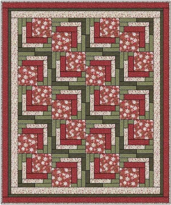 Berry and Pine 5 Yard Quilt Kit #1