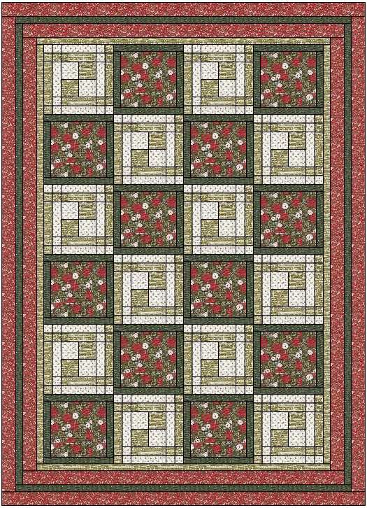 Berry and Pine 5 Yard Quilt Kit #2, Pattern: Athena