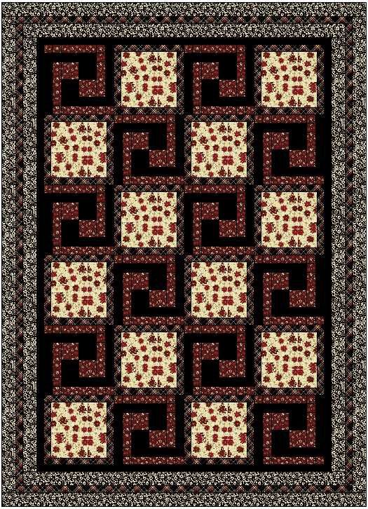 Holiday Tidings 5 yard Quilt Kit #2, Pattern: Athena