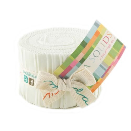Bella Solids Junior Jelly Roll Porcelain 9900JJR 182