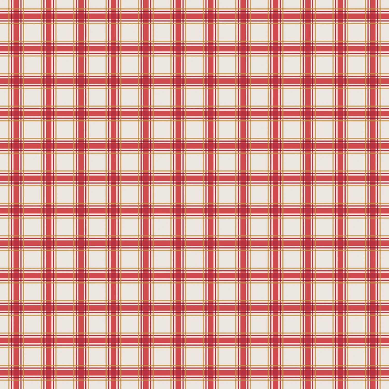 Christmas Wishes Plaid White C16557-White
