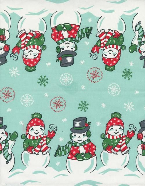 Toweling Vintage Snowman
