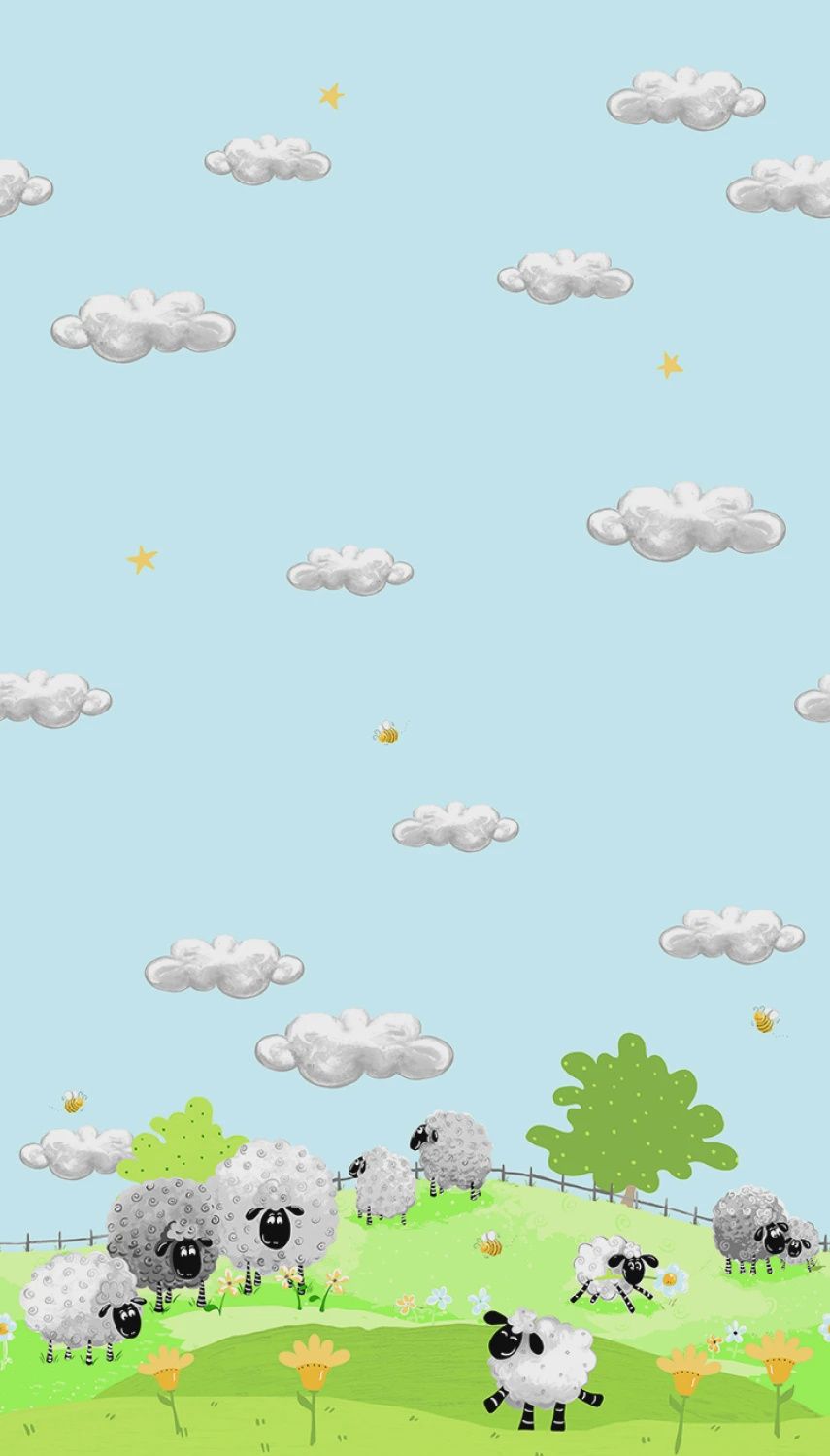 Lewe the Ewe SB20436-710 Blue Border