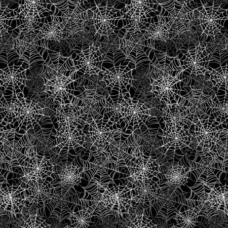 Happy Haunting Glow-in-the-Dark Spooky Spiderwebs Black 14950GB-12
