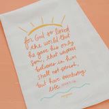 Flour Sack Towel  For God So Loved DFST0128