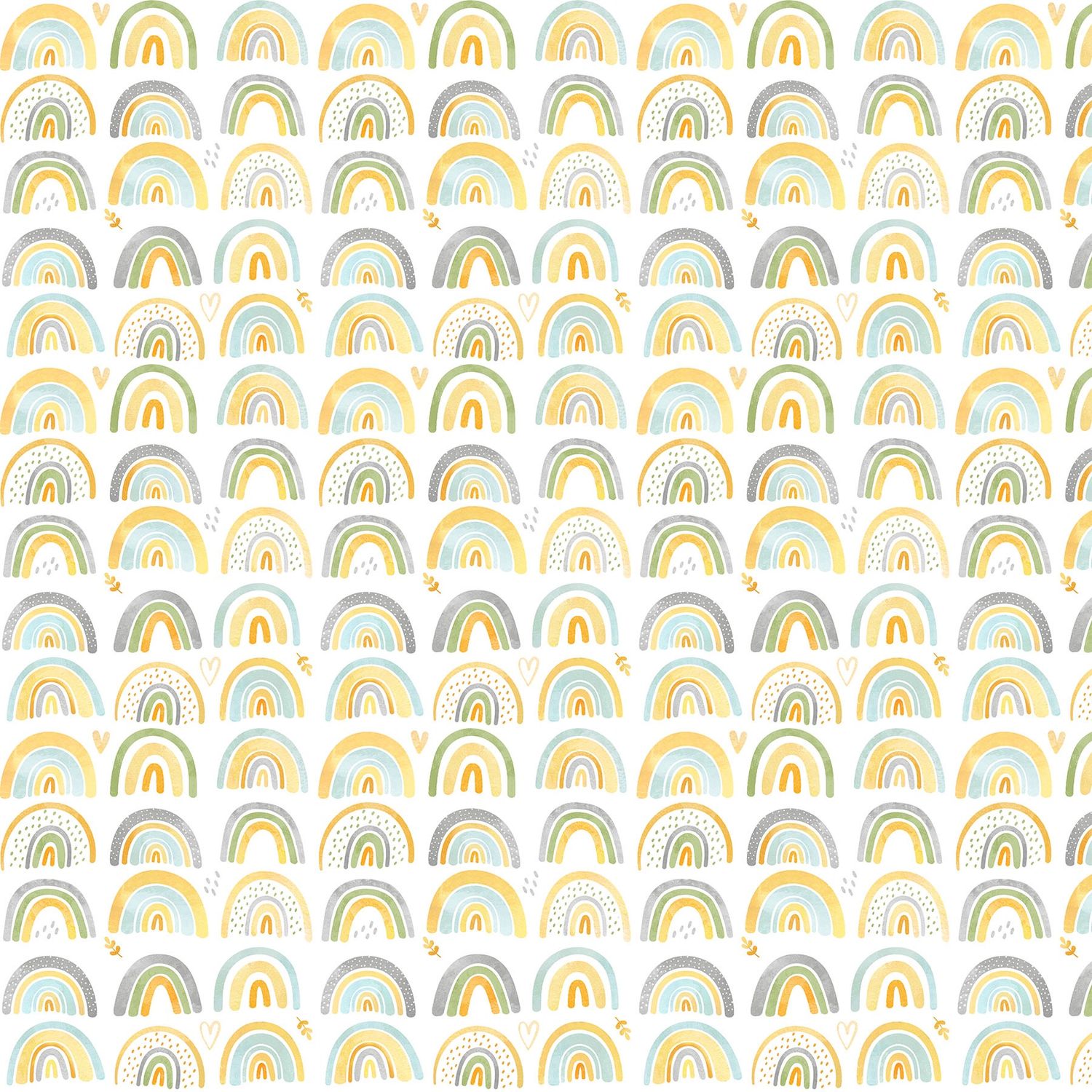 Sunny Safari Rainbows White Multi 27766-10