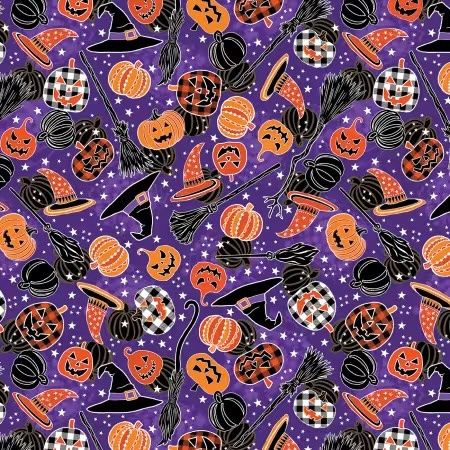 Happy Haunting Glow-in-the-Dark Spooky Spiderwebs Black 14950GB-66