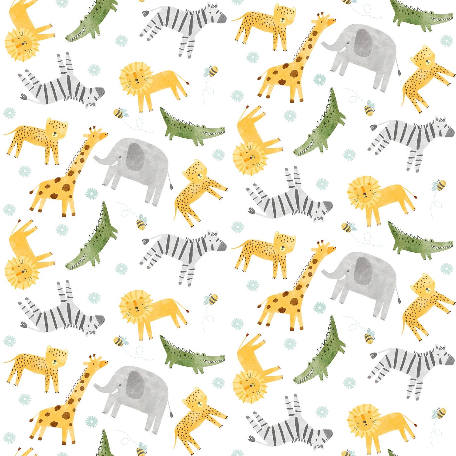 Suny Safari Animal Toss White Multi 27762-10