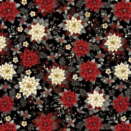 Holiday Tidings Metallic Black 14915MB-12