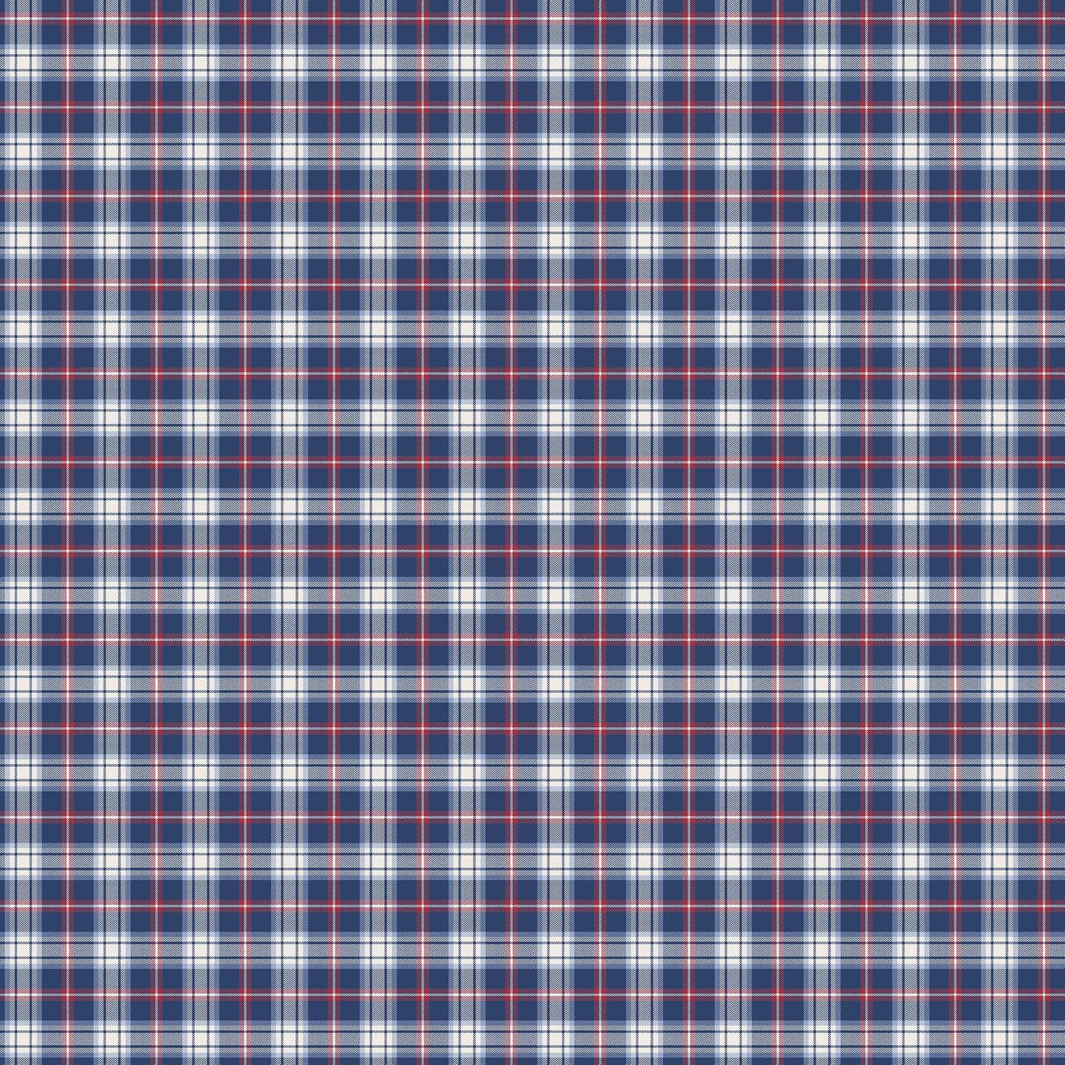Cowboy Blues Large Check Cream Multi 28151-11