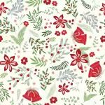 Mistletoe and Holly Off White C16500R-Cloud