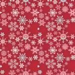 Mistletoe and Holly Red C16402R-Barnred