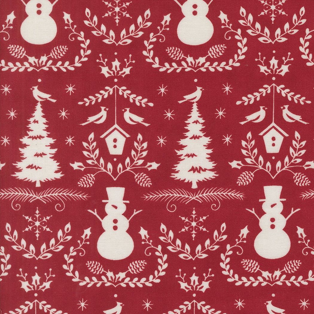 Winter Friends Berry Red 56133 17