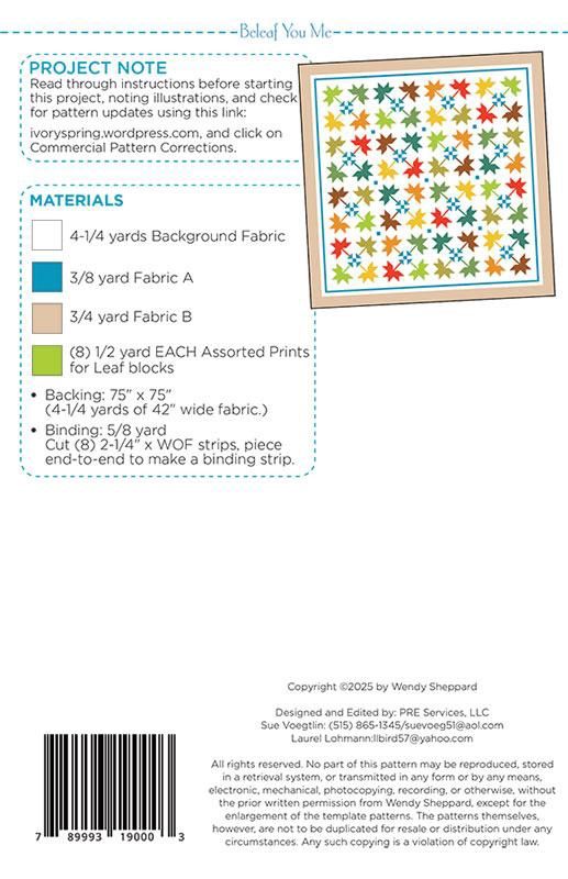 Beleaf You Me Quilt Pattern