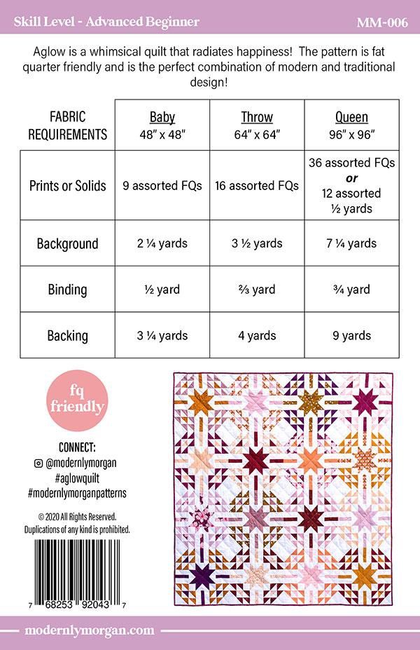 Aglow Quilt Pattern