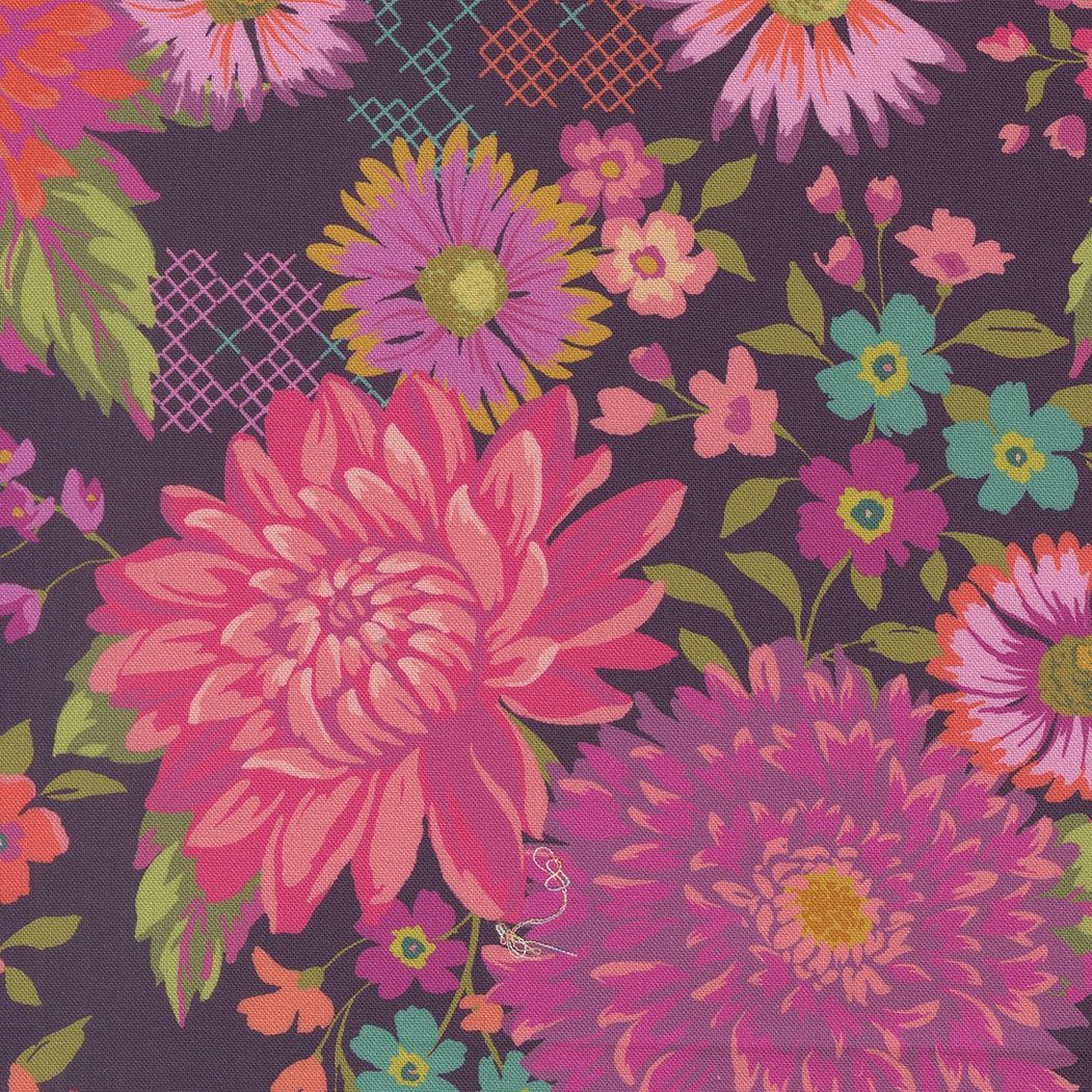 Parlor Happy Blooms Plum 11960 26