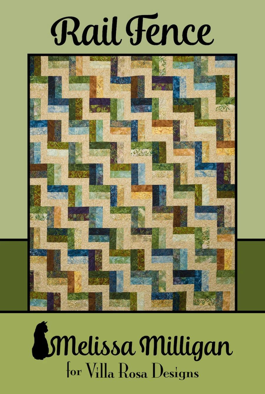 Rail Fence Quilt Pattern VRDMM011