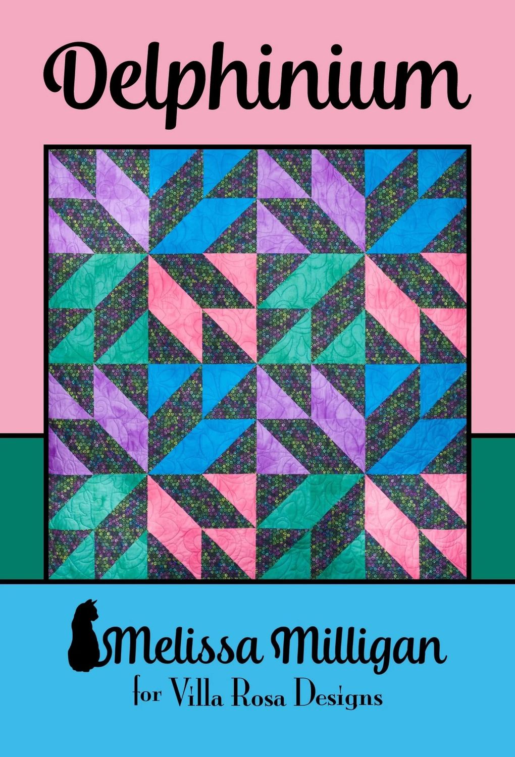 Delphinium Quilt Pattern VRDMM044