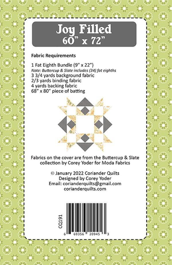Joy Filled Quilt Pattern CQ191
