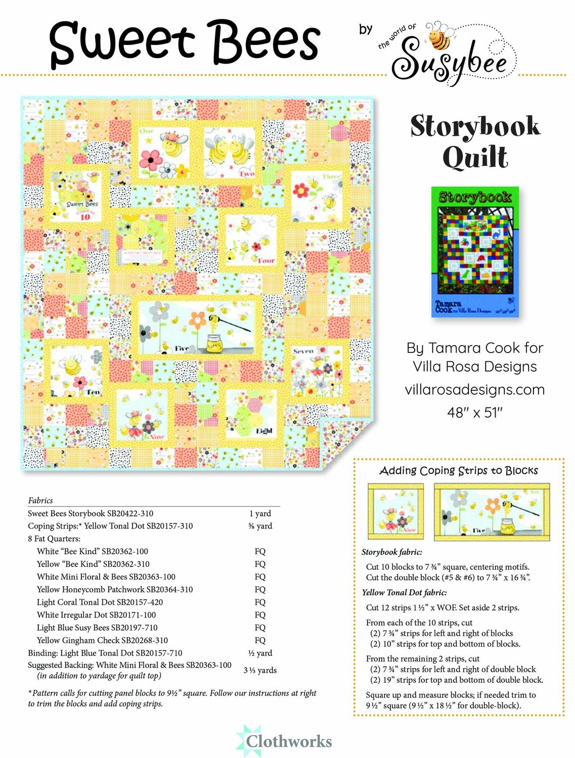 Sweet Bee Quilt Kit