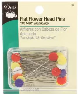 Flat Flower Head Pins - 50 Ct