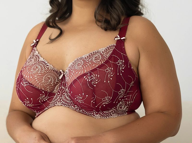 FFY B2271 NICOLE UW SEAM BRA RED MOONLIGHT