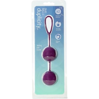 BALLS  DUO DUPLICITY KEGEL SILC PURPLE