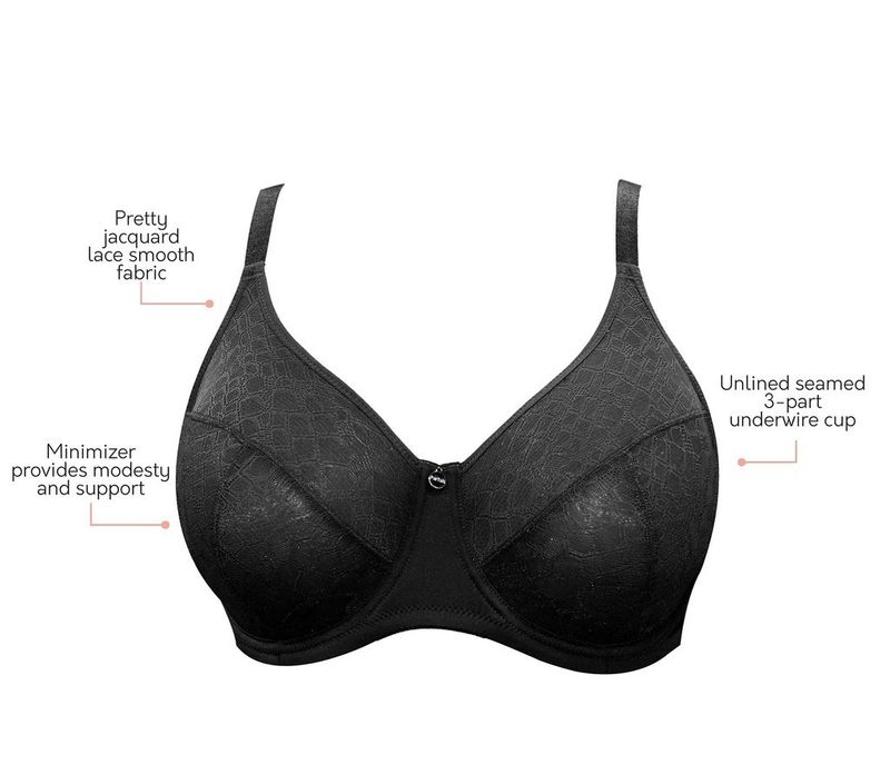 PARF P5272 ENORA UW SEAM BRA BLACK