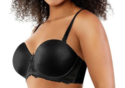 STRP PARF P5011 ELISSA UW MOLD BRA BLK