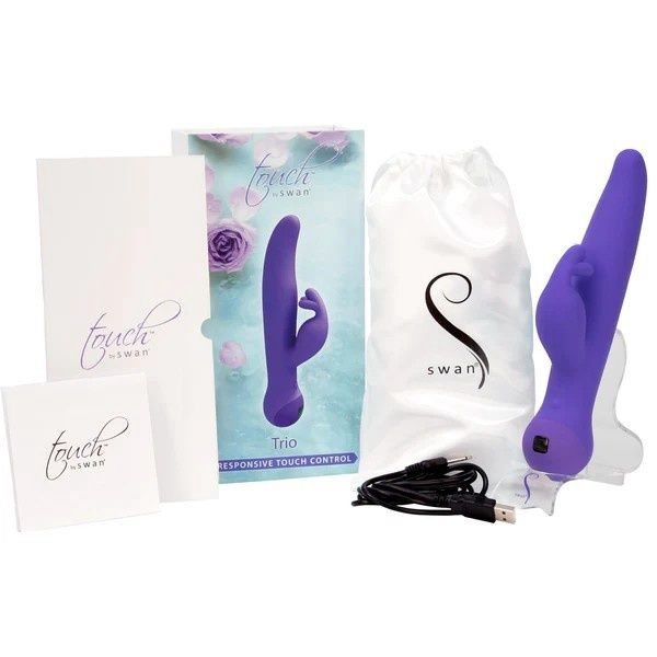 RECH VIBR TOUCH TRIO PURPLE