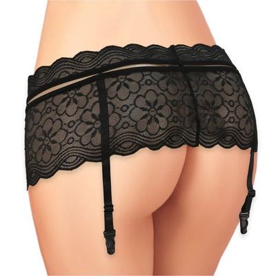 GARTER  BELT CW LACE   BLACK