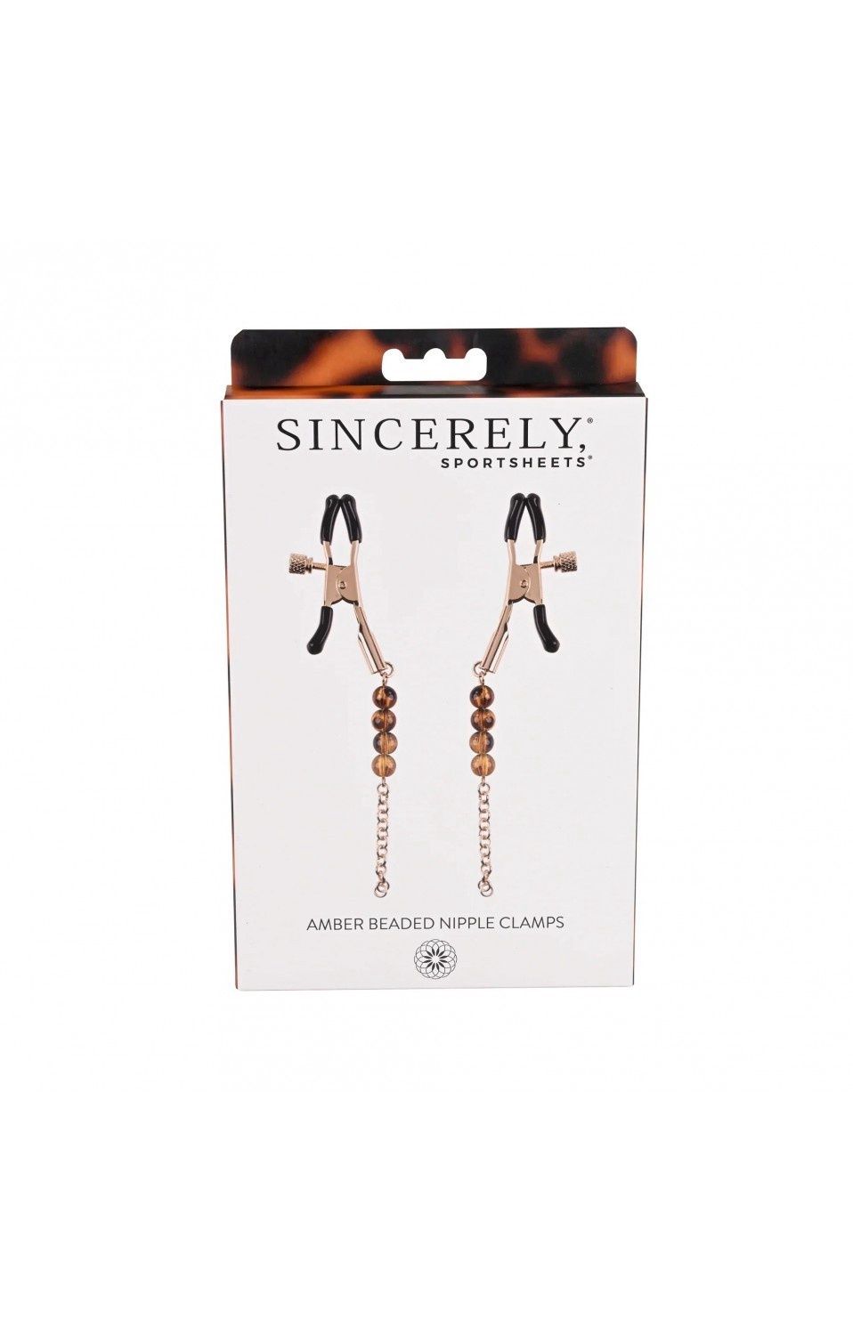 JEWLERY AMBER BEADED NIPPLE CLAMPS
