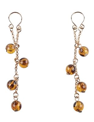JEWLERY  SS NIPPLE AMBER