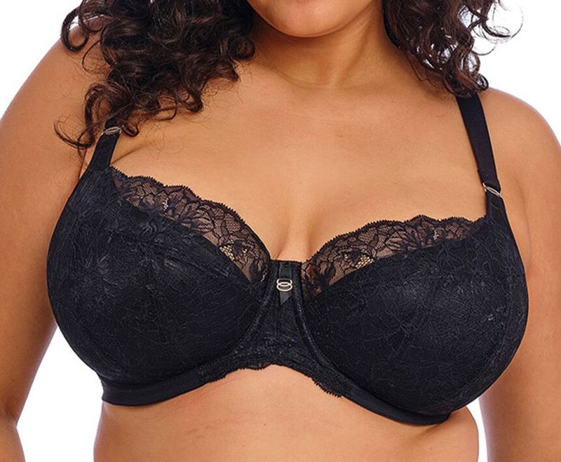 ELOM EL8081 BRIANNA UW HLF PAD BRA BLK